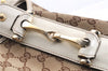 Authentic GUCCI Shoulder Tote Bag GG Canvas Leather 162900 Brown White 2933E