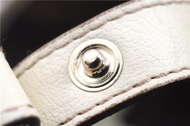 Authentic GUCCI Shoulder Tote Bag GG Canvas Leather 162900 Brown White 2933E