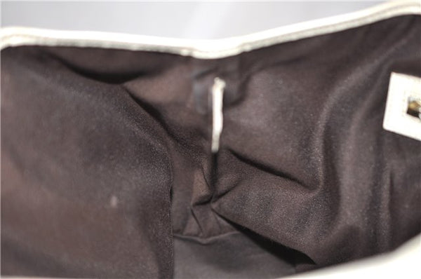 Authentic GUCCI Shoulder Tote Bag GG Canvas Leather 162900 Brown White 2933E