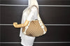 Authentic GUCCI Shoulder Tote Bag GG Canvas Leather 162900 Brown White 2933E