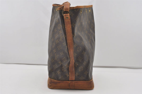 Authentic Louis Vuitton Monogram Noe Shoulder Drawstring Bag M42224 LV 2933I