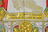 Authentic HERMES Carre 90 Scarf "HOMMAGE A CHARLES GARNIER" Silk Blue 2935D