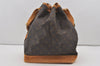 Authentic Louis Vuitton Monogram Noe Shoulder Drawstring Bag M42224 LV 2935I