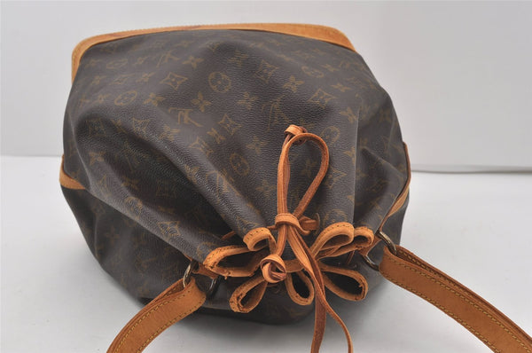 Authentic Louis Vuitton Monogram Noe Shoulder Drawstring Bag M42224 LV 2935I