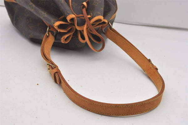 Authentic Louis Vuitton Monogram Noe Shoulder Drawstring Bag M42224 LV 2935I