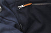 Authentic HERMES Fourre Tout PM Hand Tote Bag Purse Canvas Navy Brown 2936E