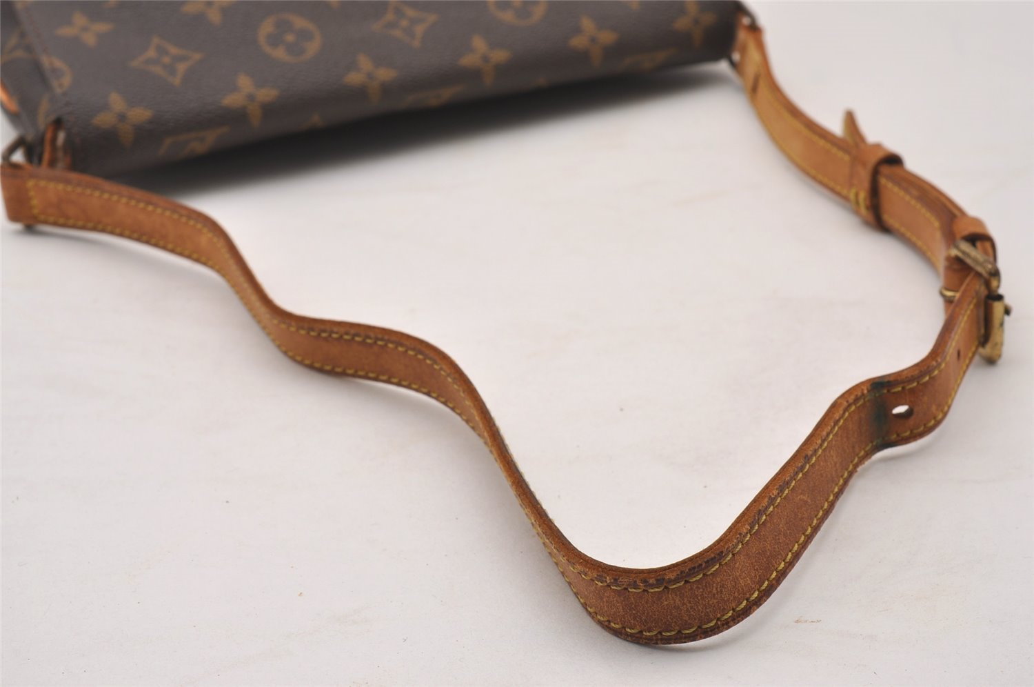 Authentic Louis Vuitton Monogram Musette Tango Shoulder Bag M51257 LV Junk 2936I