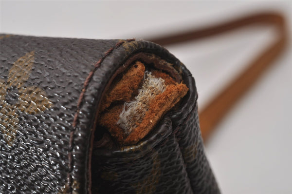 Authentic Louis Vuitton Monogram Musette Tango Shoulder Bag M51257 LV Junk 2936I