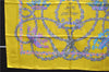 Authentic HERMES Carre 90 Scarf "LE SACRE du PRINTEMPS" Silk Yellow 2937D
