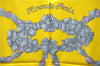 Authentic HERMES Carre 90 Scarf "LE SACRE du PRINTEMPS" Silk Yellow 2937D