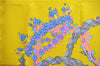 Authentic HERMES Carre 90 Scarf "LE SACRE du PRINTEMPS" Silk Yellow 2937D