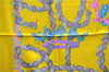 Authentic HERMES Carre 90 Scarf "LE SACRE du PRINTEMPS" Silk Yellow 2937D