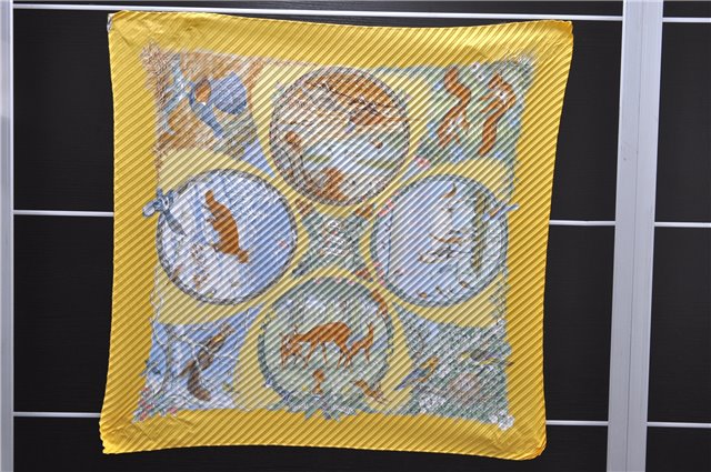 Authentic HERMES Pleats Scarf 