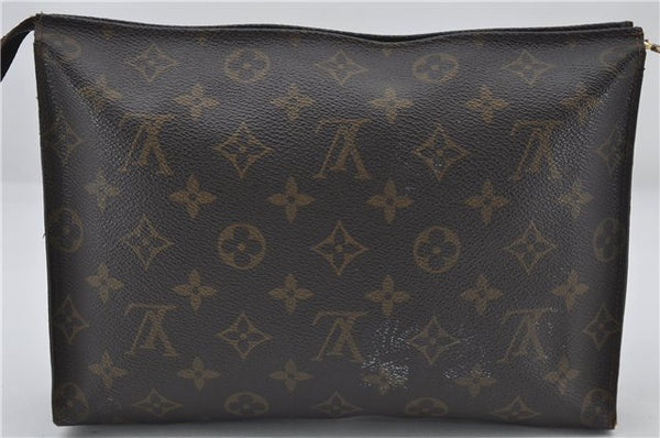 Auth Louis Vuitton Monogram Poche Toilette 26 Cosmetics Pouch M47542 LV 2938E