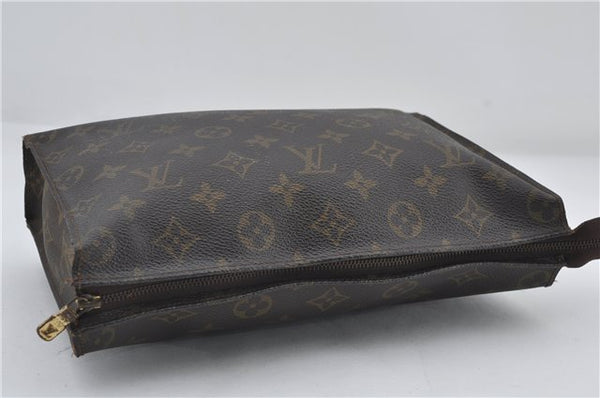 Auth Louis Vuitton Monogram Poche Toilette 26 Cosmetics Pouch M47542 LV 2938E