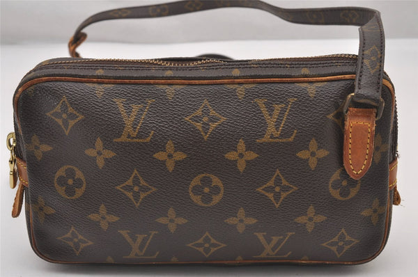 Auth Louis Vuitton Monogram Marly Bandouliere Shoulder Cross Bag M51828 LV 2938I