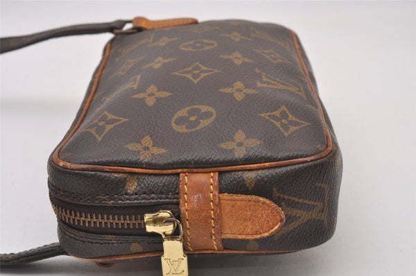 Auth Louis Vuitton Monogram Marly Bandouliere Shoulder Cross Bag M51828 LV 2938I