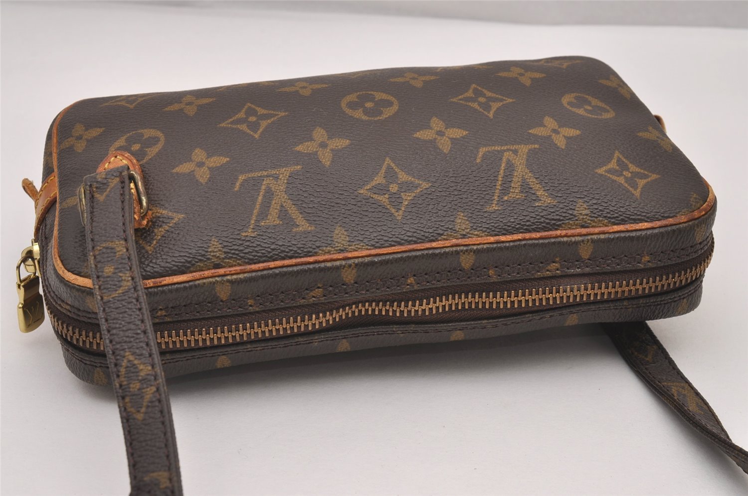 Auth Louis Vuitton Monogram Marly Bandouliere Shoulder Cross Bag M51828 LV 2938I