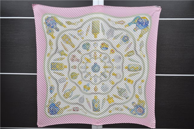 Authentic HERMES Pleats Scarf 