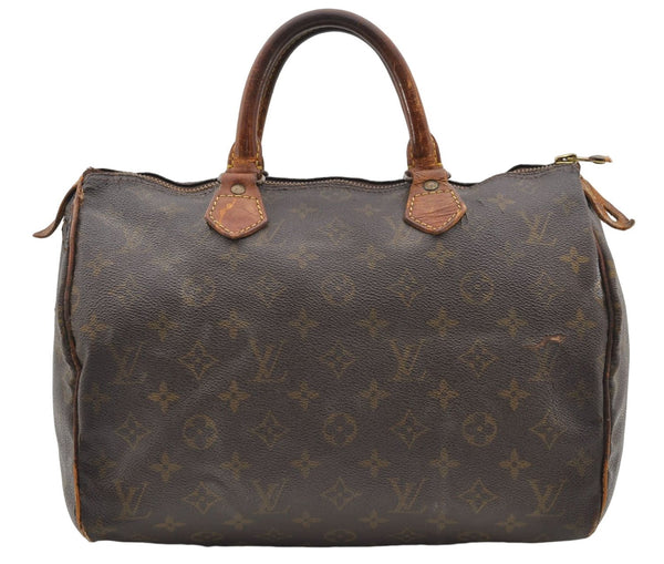 Authentic Louis Vuitton Monogram Speedy 30 Hand Boston Bag Old Model LV 2939E