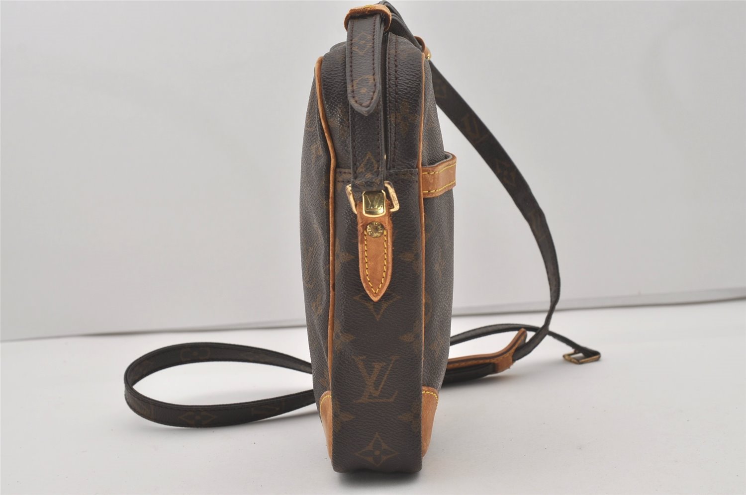 Authentic Louis Vuitton Monogram Danube Shoulder Crossbody Bag M45266 Junk 2939I