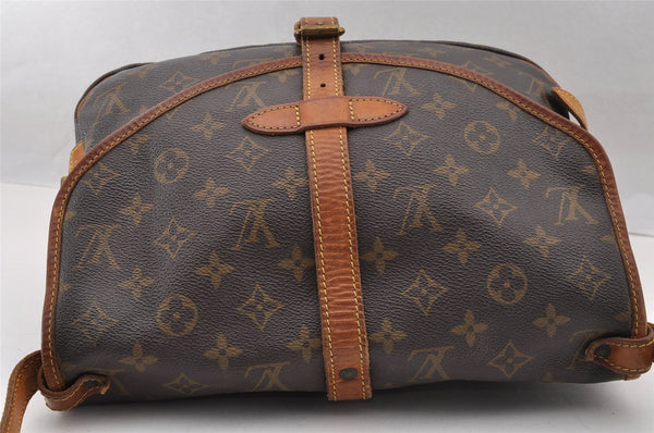 Authentic Louis Vuitton Monogram Saumur 30 Shoulder Cross Bag M42256 LV 2941I