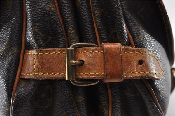 Authentic Louis Vuitton Monogram Saumur 30 Shoulder Cross Bag M42256 LV 2941I