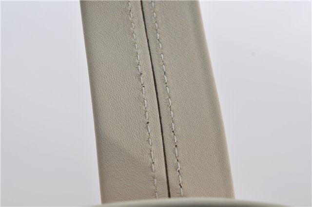 Authentic GUCCI Vintage Shoulder Tote Bag Canvas Leather Bordeaux Ivory 2942E