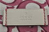 Authentic GUCCI Vintage Shoulder Tote Bag Canvas Leather Bordeaux Ivory 2942E