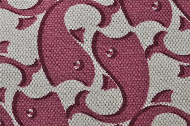 Authentic GUCCI Vintage Shoulder Tote Bag Canvas Leather Bordeaux Ivory 2942E