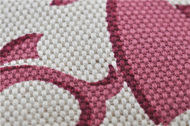 Authentic GUCCI Vintage Shoulder Tote Bag Canvas Leather Bordeaux Ivory 2942E