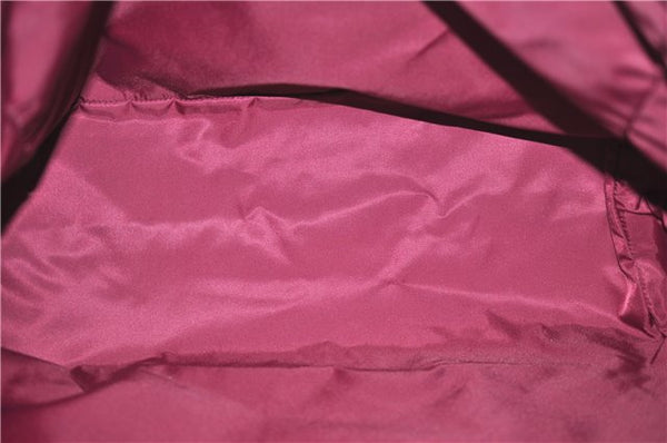 Authentic GUCCI Vintage Shoulder Tote Bag Canvas Leather Bordeaux Ivory 2942E