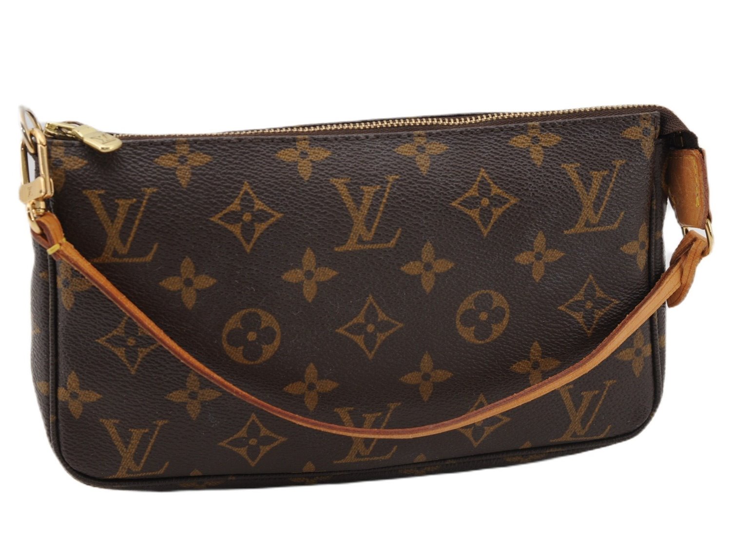 Authentic Louis Vuitton Monogram Pochette Accessoires Pouch M51980 LV 2942F