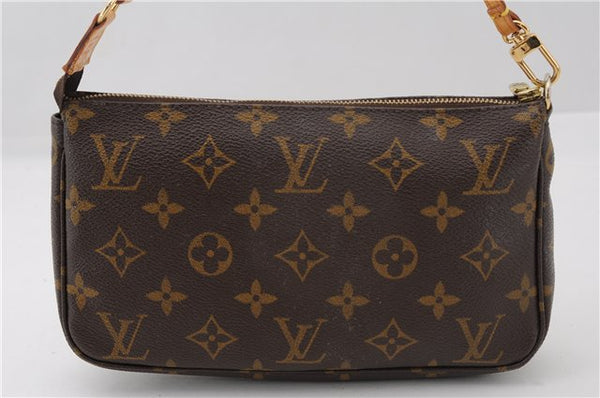 Authentic Louis Vuitton Monogram Pochette Accessoires Pouch M51980 LV 2942F