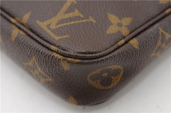 Authentic Louis Vuitton Monogram Pochette Accessoires Pouch M51980 LV 2942F