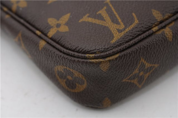 Authentic Louis Vuitton Monogram Pochette Accessoires Pouch M51980 LV 2942F