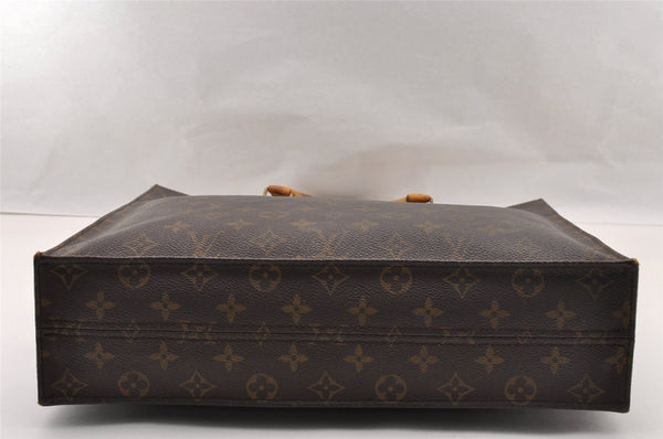 Authentic Louis Vuitton Monogram Sac Plat Hand Tote Bag M51140 LV 2942I