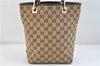 Authentic GUCCI Shoulder Tote Bag Purse GG Canvas Leather 0021099 Brown 2943D