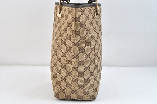 Authentic GUCCI Shoulder Tote Bag Purse GG Canvas Leather 0021099 Brown 2943D