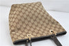 Authentic GUCCI Shoulder Tote Bag Purse GG Canvas Leather 0021099 Brown 2943D