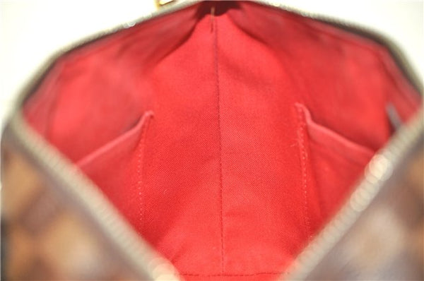 Authentic Louis Vuitton Damier Sienna PM 2Way Shoulder Hand Bag N41545 LV 2944E