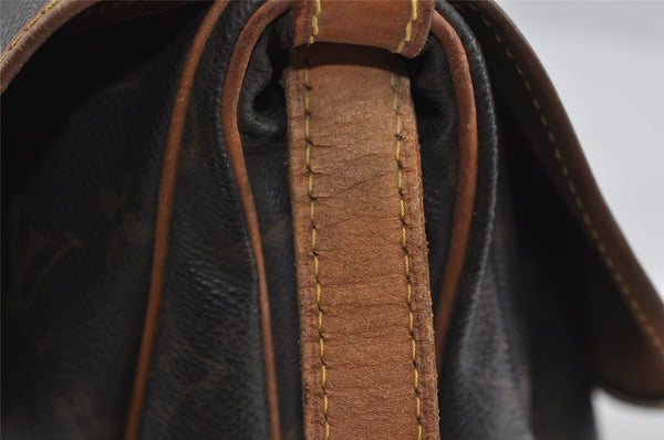 Authentic Louis Vuitton Monogram Saumur 30 Shoulder Cross Bag M42256 LV 2944I
