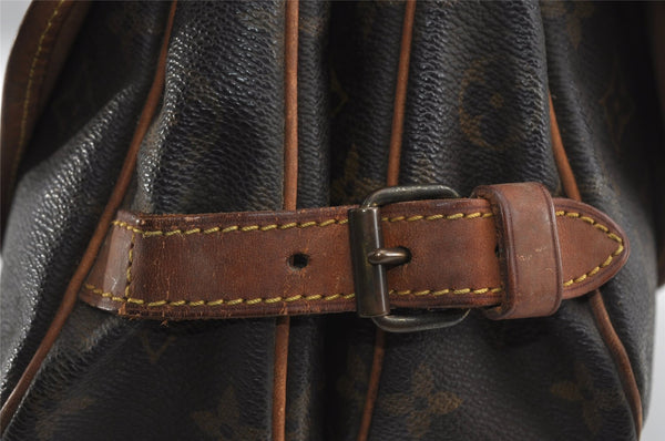 Authentic Louis Vuitton Monogram Saumur 30 Shoulder Cross Bag M42256 LV 2944I