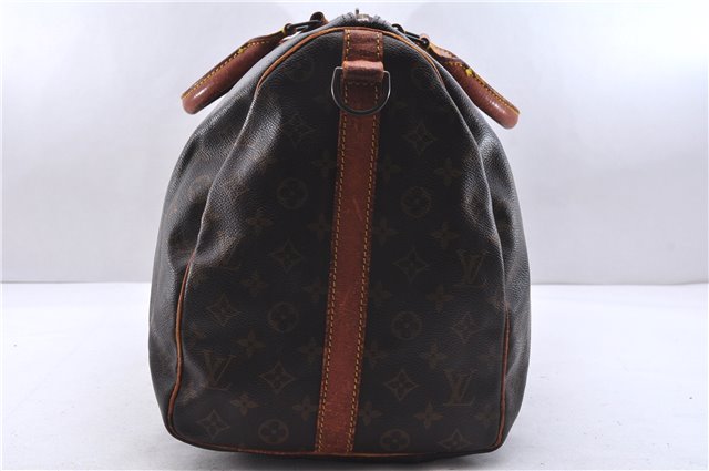 Authentic Louis Vuitton Monogram Keepall Bandouliere 50 M41416 Boston Bag 2945E