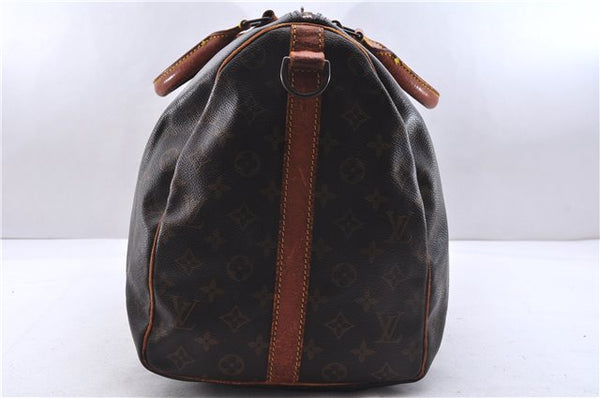 Authentic Louis Vuitton Monogram Keepall Bandouliere 50 M41416 Boston Bag 2945E