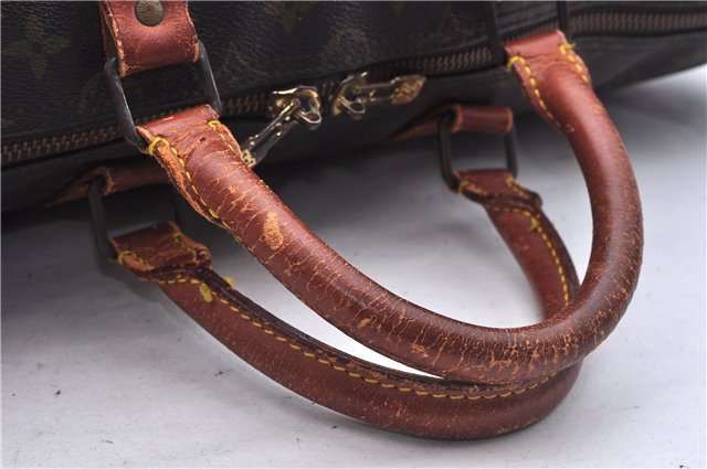 Authentic Louis Vuitton Monogram Keepall Bandouliere 50 M41416 Boston Bag 2945E