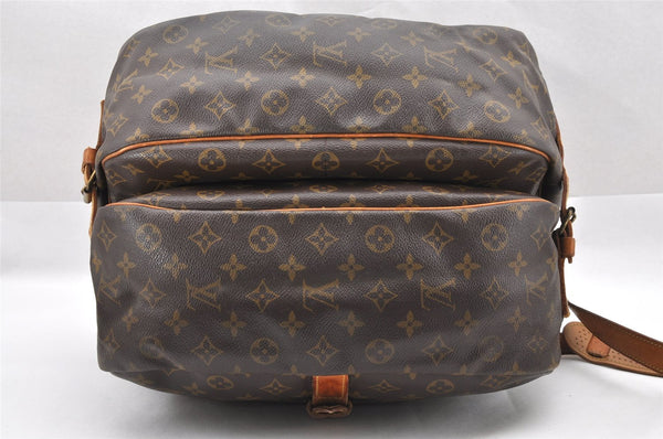 Authentic Louis Vuitton Monogram Saumur 35 Shoulder Cross Bag M42254 LV 2945I