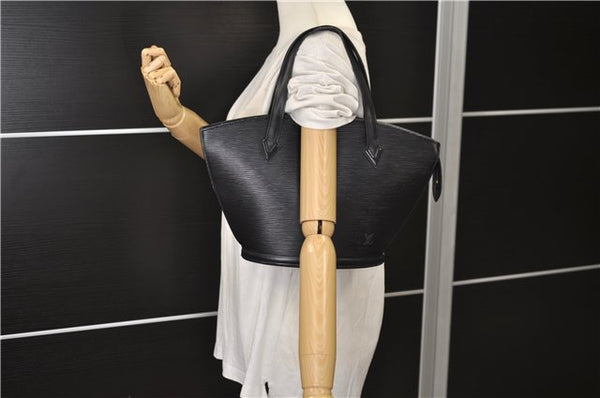 Authentic Louis Vuitton Epi Saint Jacques Hand Bag Purse Black M52272 LV 2946E