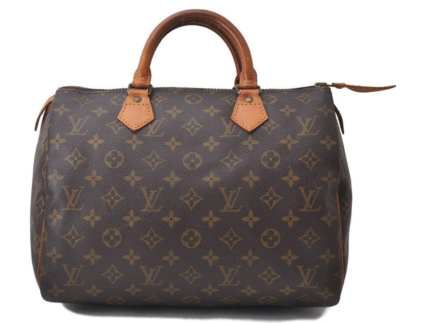 Authentic Louis Vuitton Monogram Speedy 30 Hand Bag M41526 LV 2948D