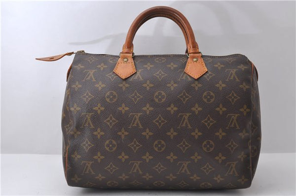 Authentic Louis Vuitton Monogram Speedy 30 Hand Bag M41526 LV 2948D